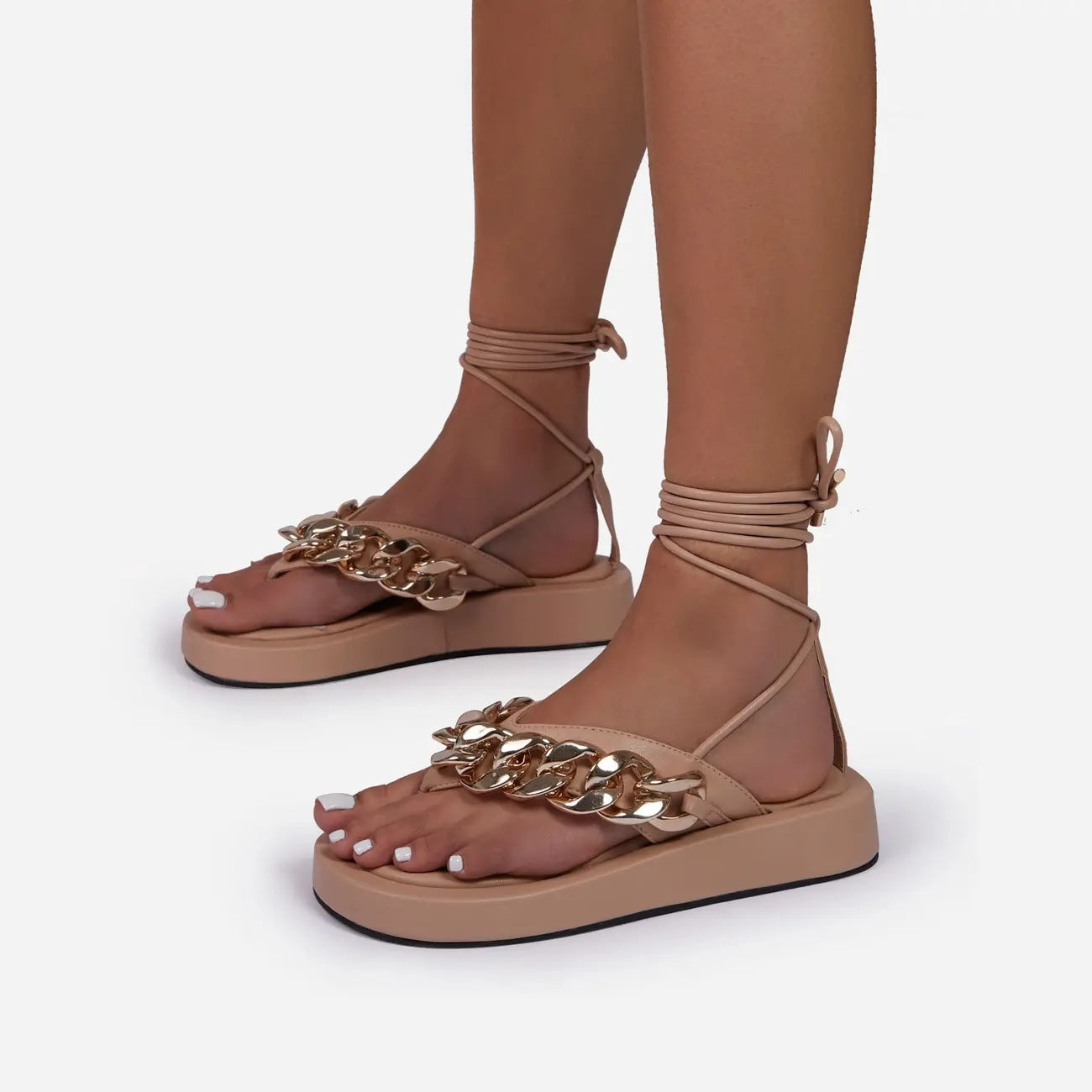 Women Sandals Platform Slippers Fashion Open Toe Sandalias Summer Fashion Ankle Strap Woman Sandals Ladies Thick Shoes