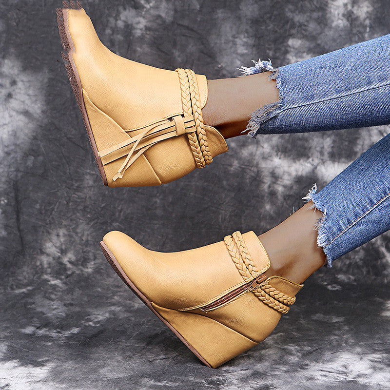 Large Size Braid Tassel Ladies Fashion Shoes