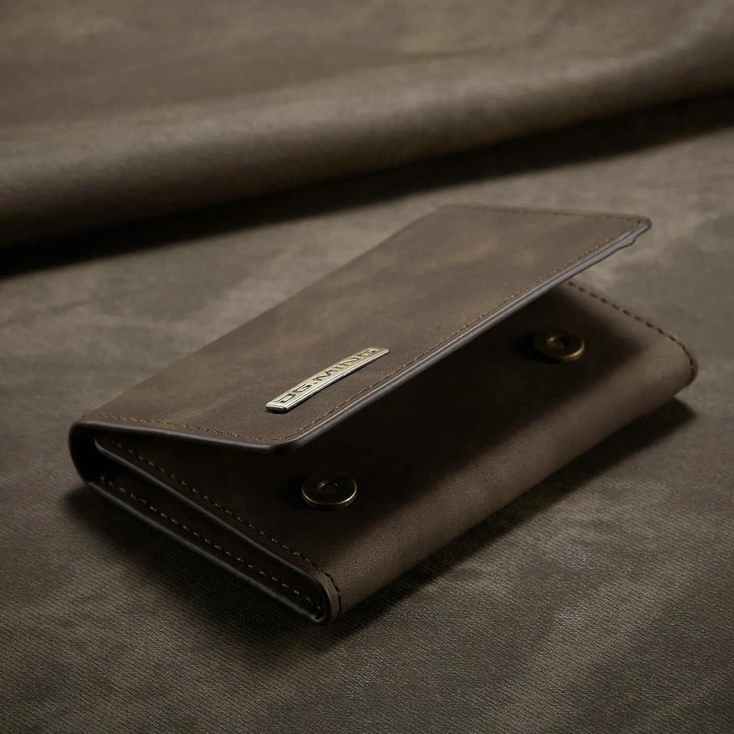 (With Large Bill Room)Fashion Short Leather Wallet Men's Coin Cash Cards Holder Purse Foldable Wallet Women's  Mini Slim Handbag