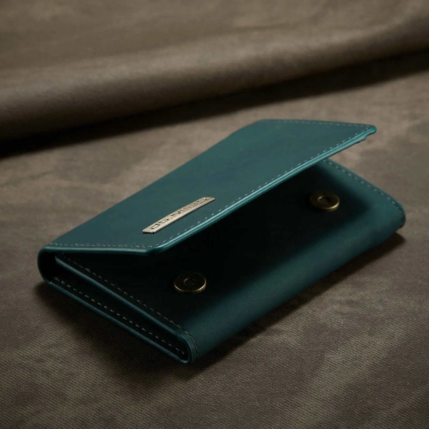 (With Large Bill Room)Fashion Short Leather Wallet Men's Coin Cash Cards Holder Purse Foldable Wallet Women's  Mini Slim Handbag