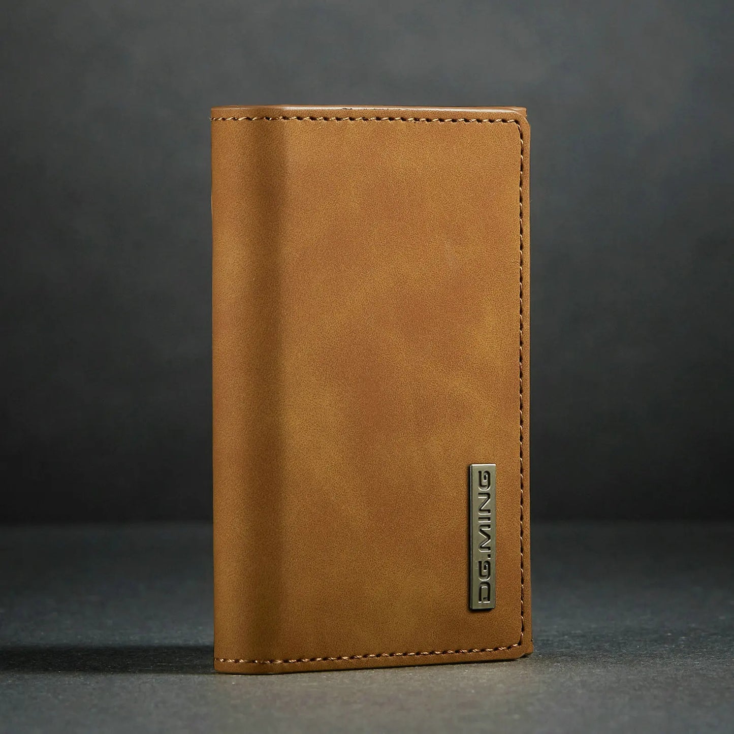 (With Large Bill Room)Fashion Short Leather Wallet Men's Coin Cash Cards Holder Purse Foldable Wallet Women's  Mini Slim Handbag