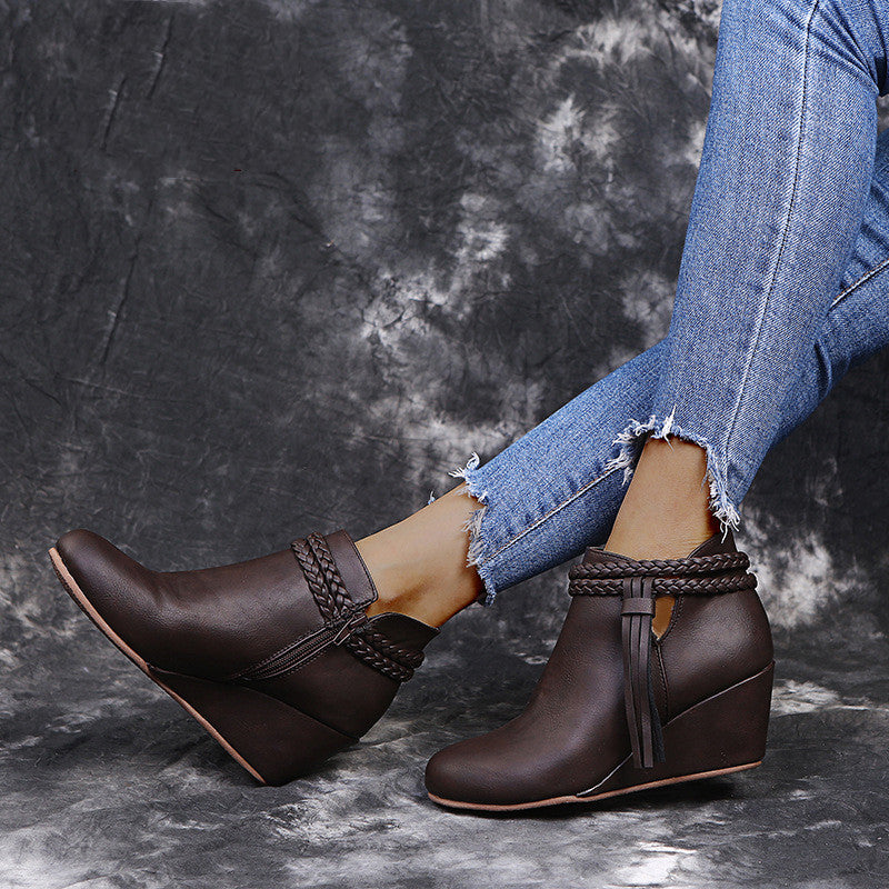 Large Size Braid Tassel Ladies Fashion Shoes