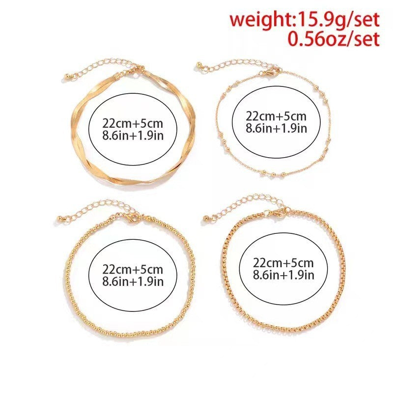 Niche Accessories Creative Snake Bone Suit Anklet