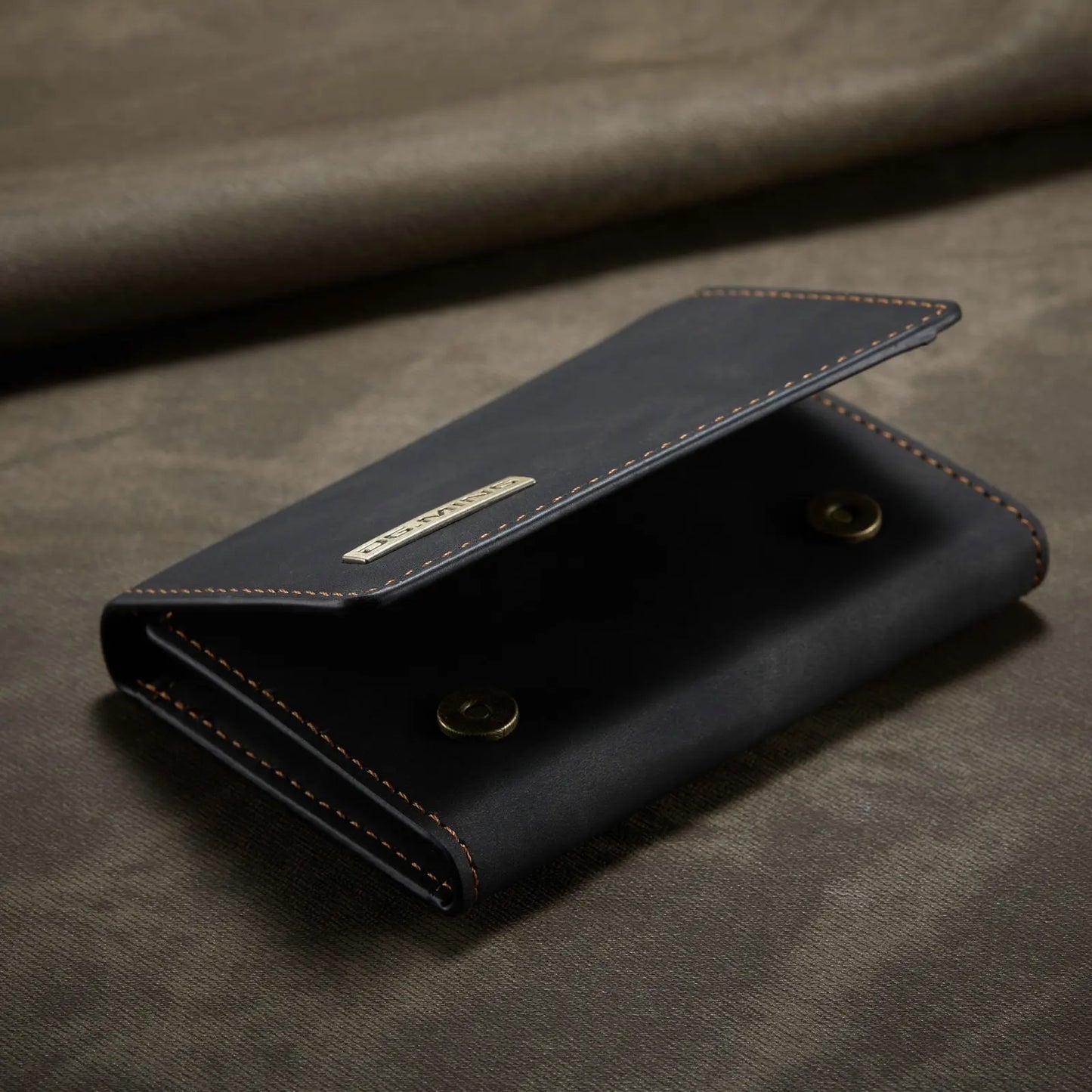 (With Large Bill Room)Fashion Short Leather Wallet Men's Coin Cash Cards Holder Purse Foldable Wallet Women's  Mini Slim Handbag