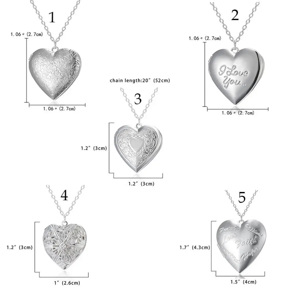 1PCS For Lover Couples Jewelry Gift Family&Lovers Necklaces DIY Necklace Photo Picture Locket Photo Frames Pendant