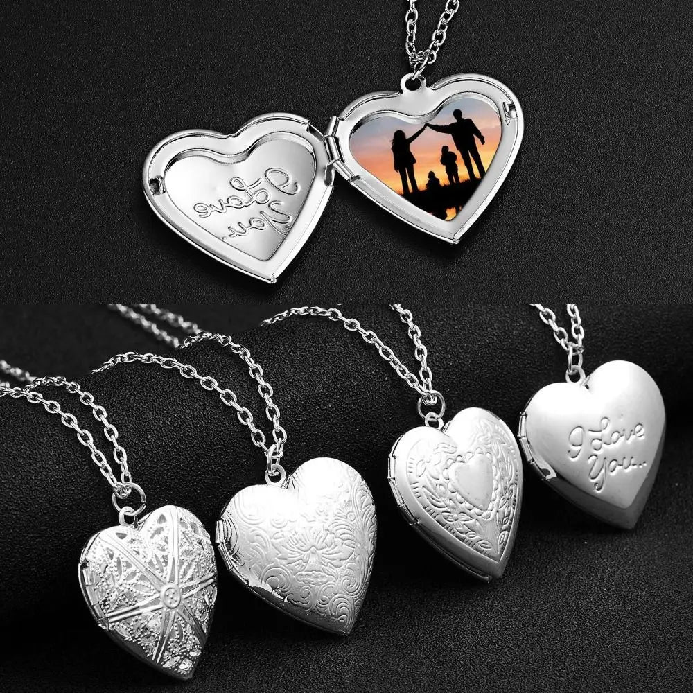 1PCS For Lover Couples Jewelry Gift Family&Lovers Necklaces DIY Necklace Photo Picture Locket Photo Frames Pendant