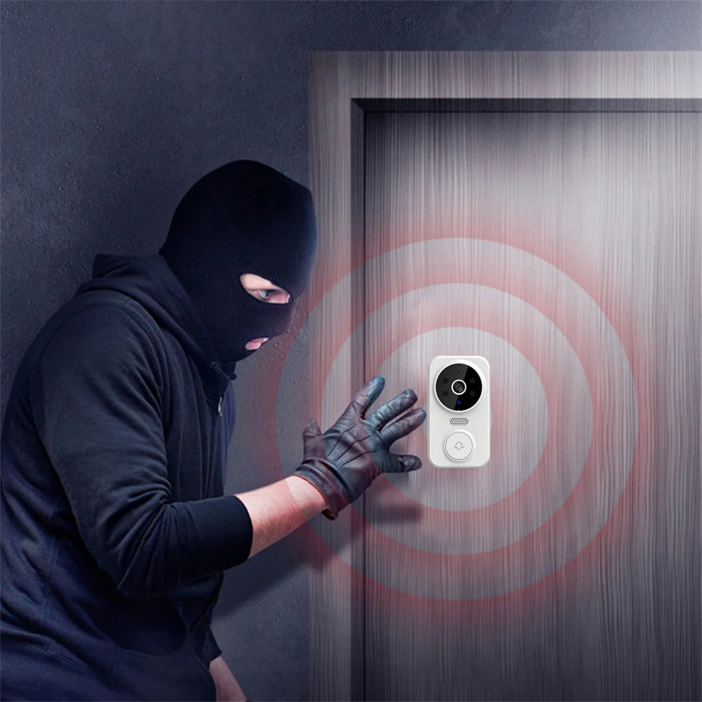 M8 Smart Visual Doorbell Two-way Intercom Infrared Night Vision Remote Monitoring Security System Wifi Video Door Bell