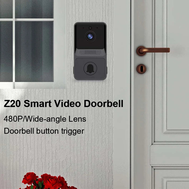 Smart Wireless Doorbell WIFI Video Phone Intercom 100° Wide Vision HD Camera Infrared Night Vision Home Security Alarm Doorbell