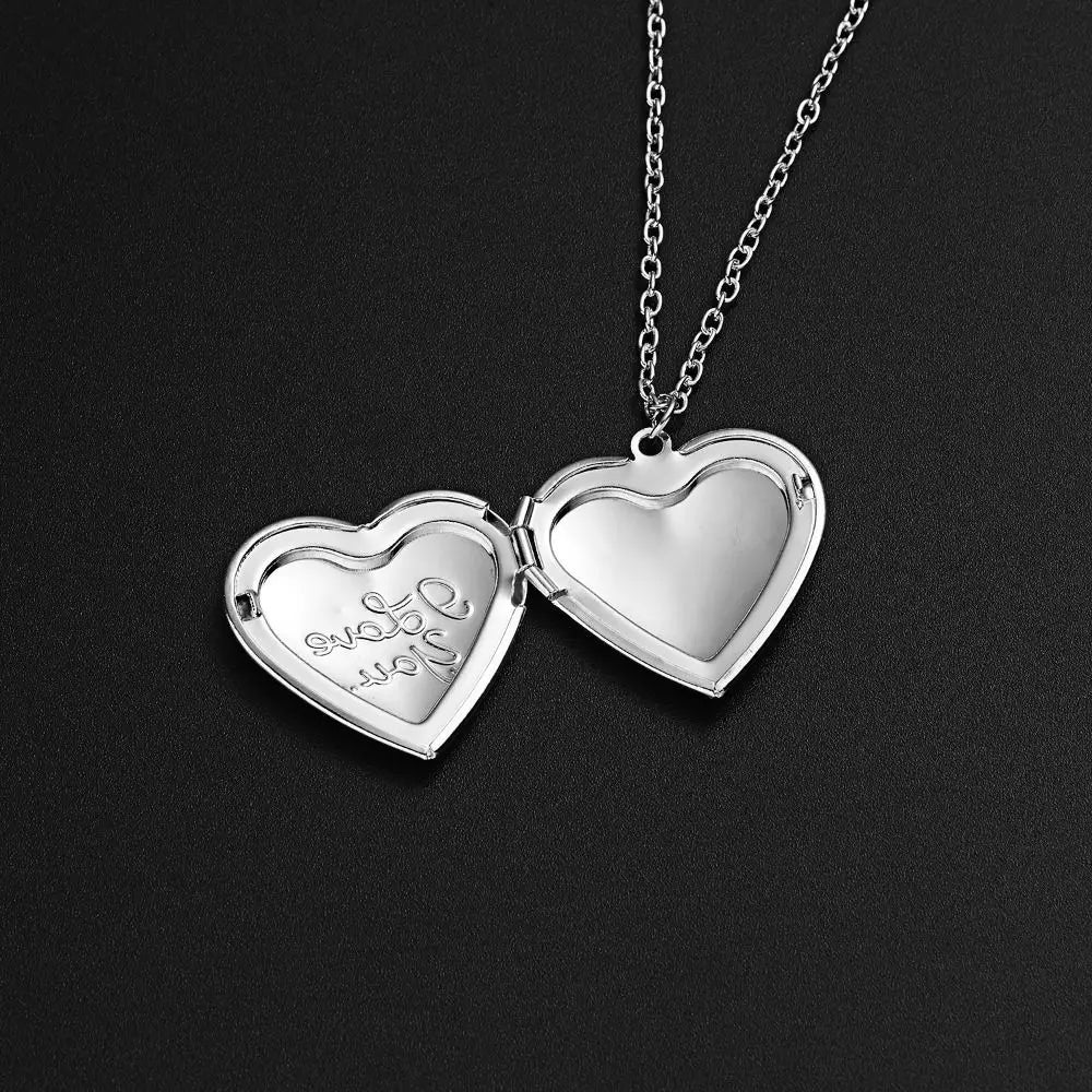 1PCS For Lover Couples Jewelry Gift Family&Lovers Necklaces DIY Necklace Photo Picture Locket Photo Frames Pendant