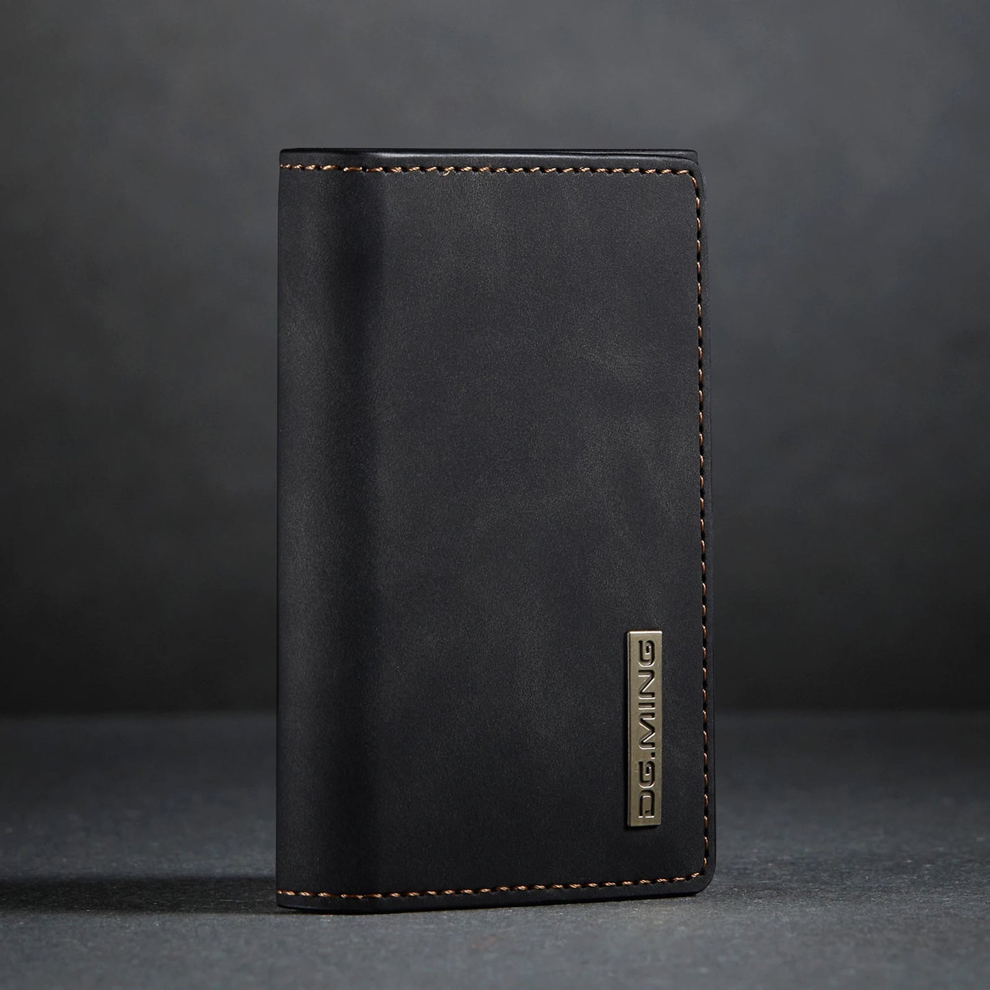 (With Large Bill Room)Fashion Short Leather Wallet Men's Coin Cash Cards Holder Purse Foldable Wallet Women's  Mini Slim Handbag