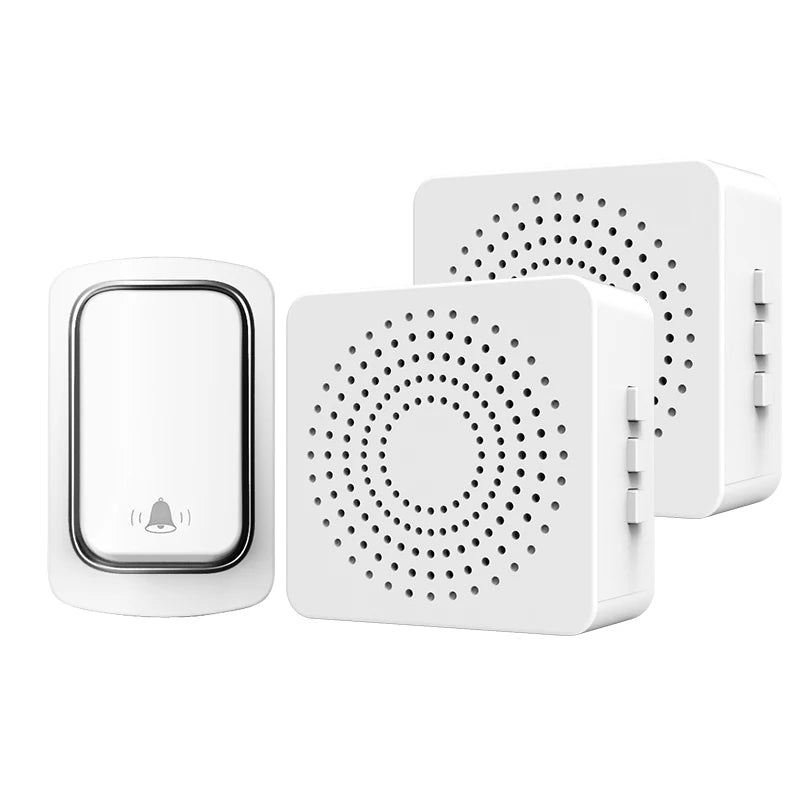 Outdoor Wireless Doorbell House My Melody Welcome Ring Bell Self-powered Waterproof Button USB Interface Door Bell Set