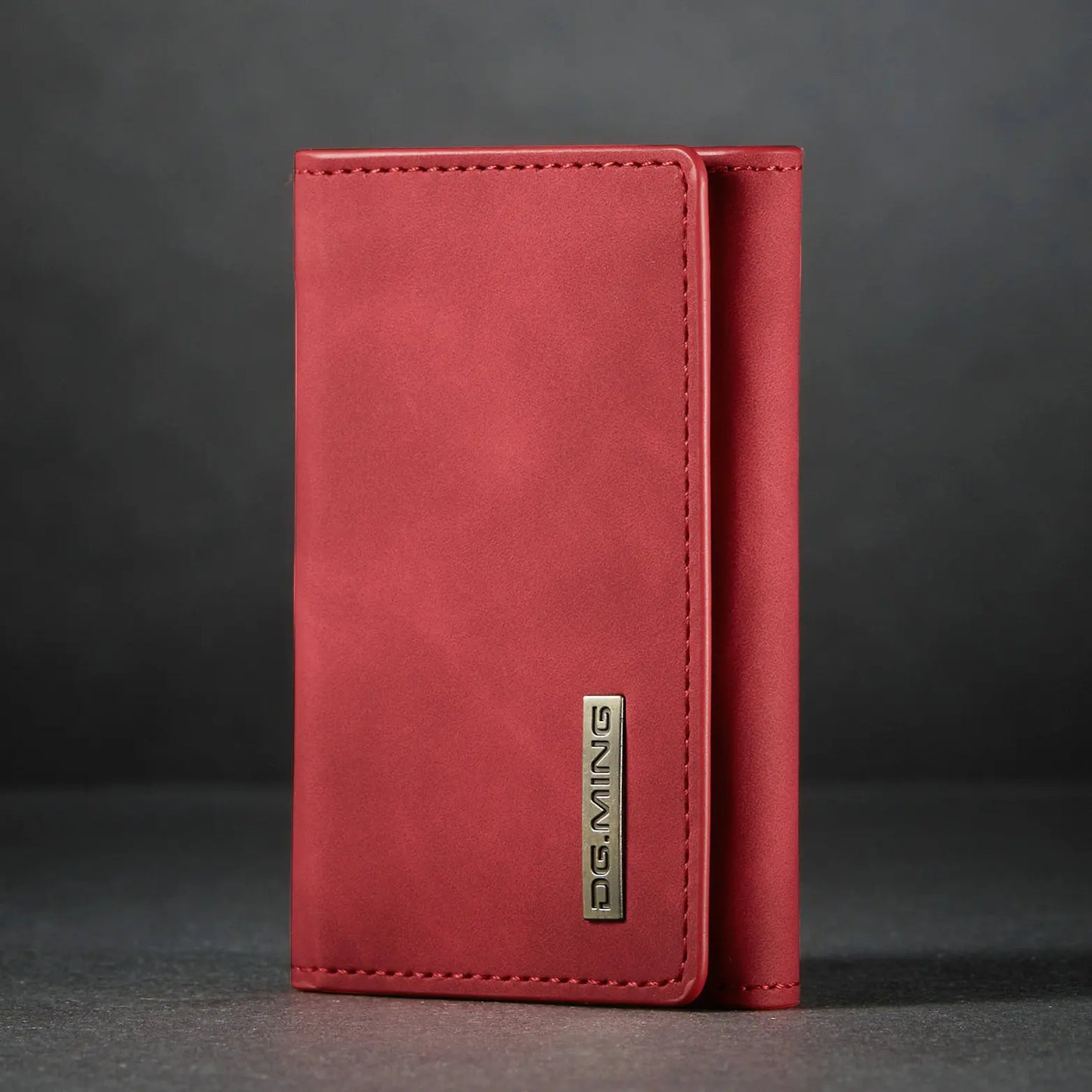 (With Large Bill Room)Fashion Short Leather Wallet Men's Coin Cash Cards Holder Purse Foldable Wallet Women's  Mini Slim Handbag