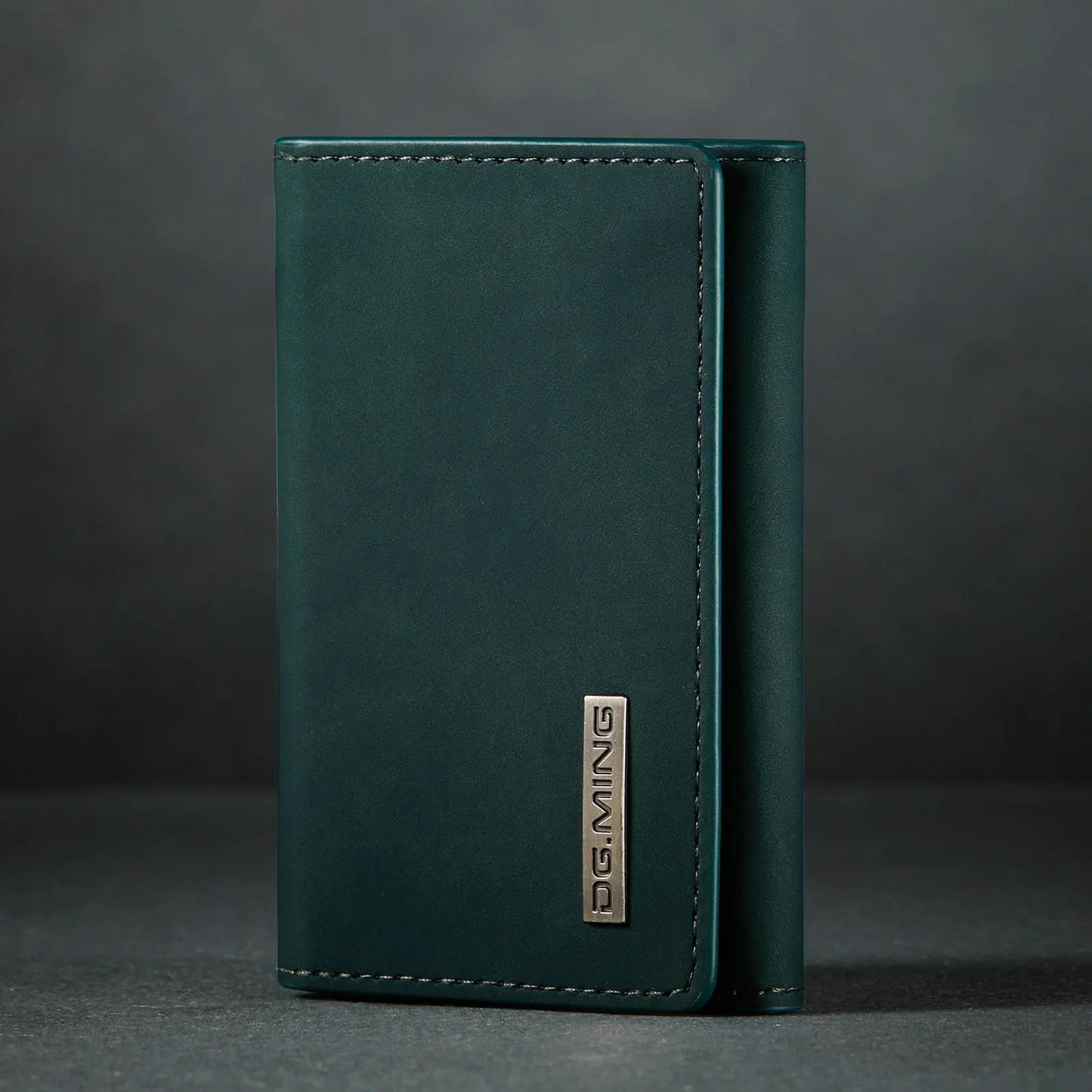 (With Large Bill Room)Fashion Short Leather Wallet Men's Coin Cash Cards Holder Purse Foldable Wallet Women's  Mini Slim Handbag