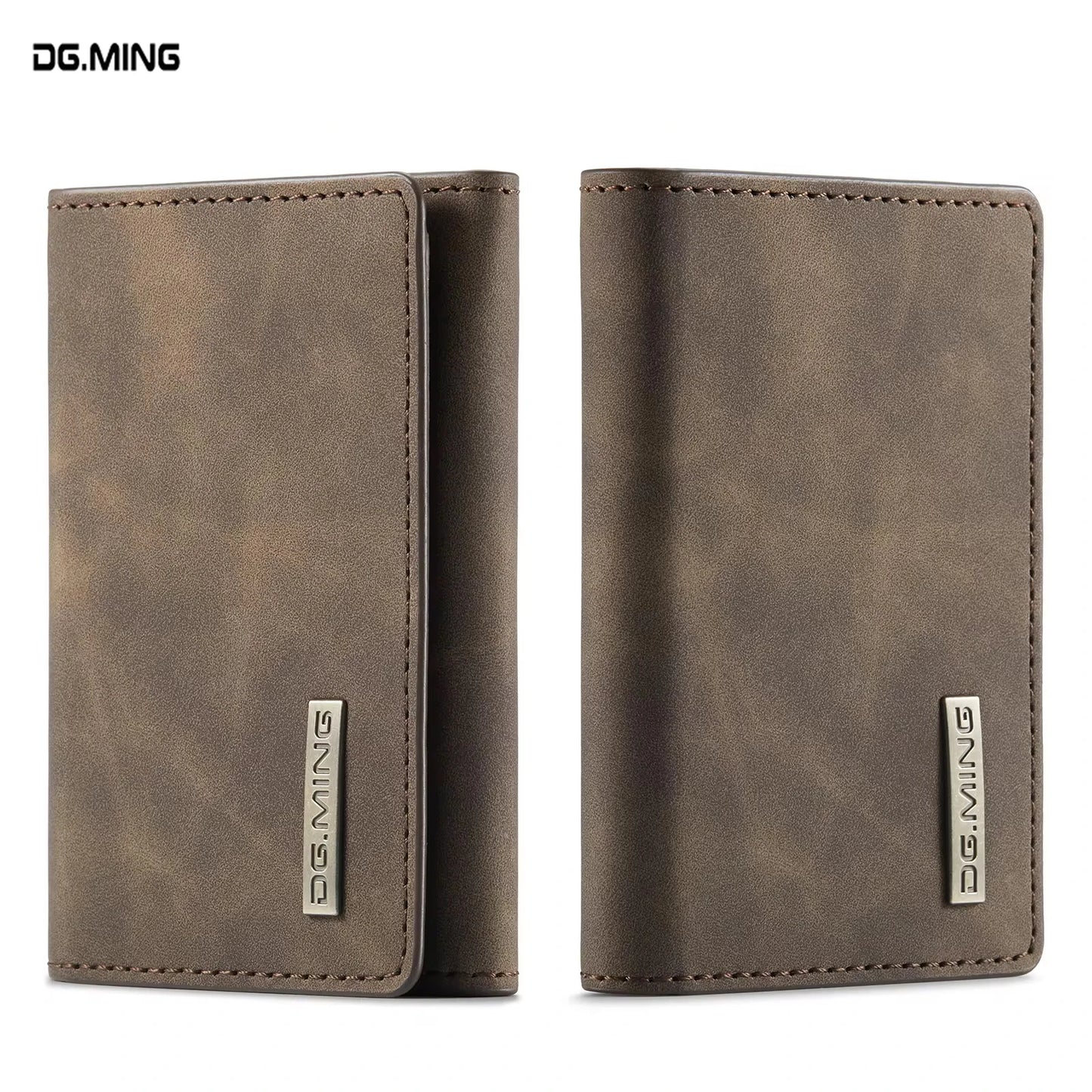 (With Large Bill Room)Fashion Short Leather Wallet Men's Coin Cash Cards Holder Purse Foldable Wallet Women's  Mini Slim Handbag