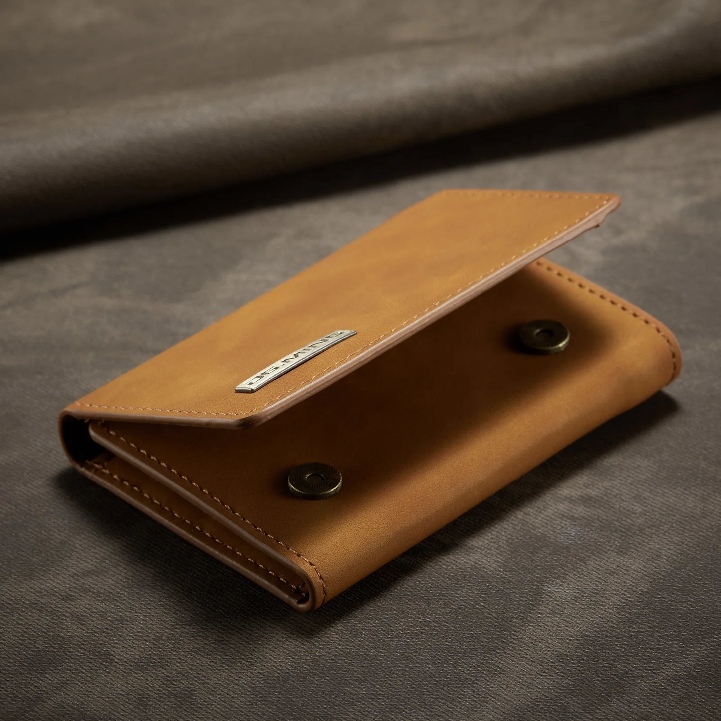 (With Large Bill Room)Fashion Short Leather Wallet Men's Coin Cash Cards Holder Purse Foldable Wallet Women's  Mini Slim Handbag